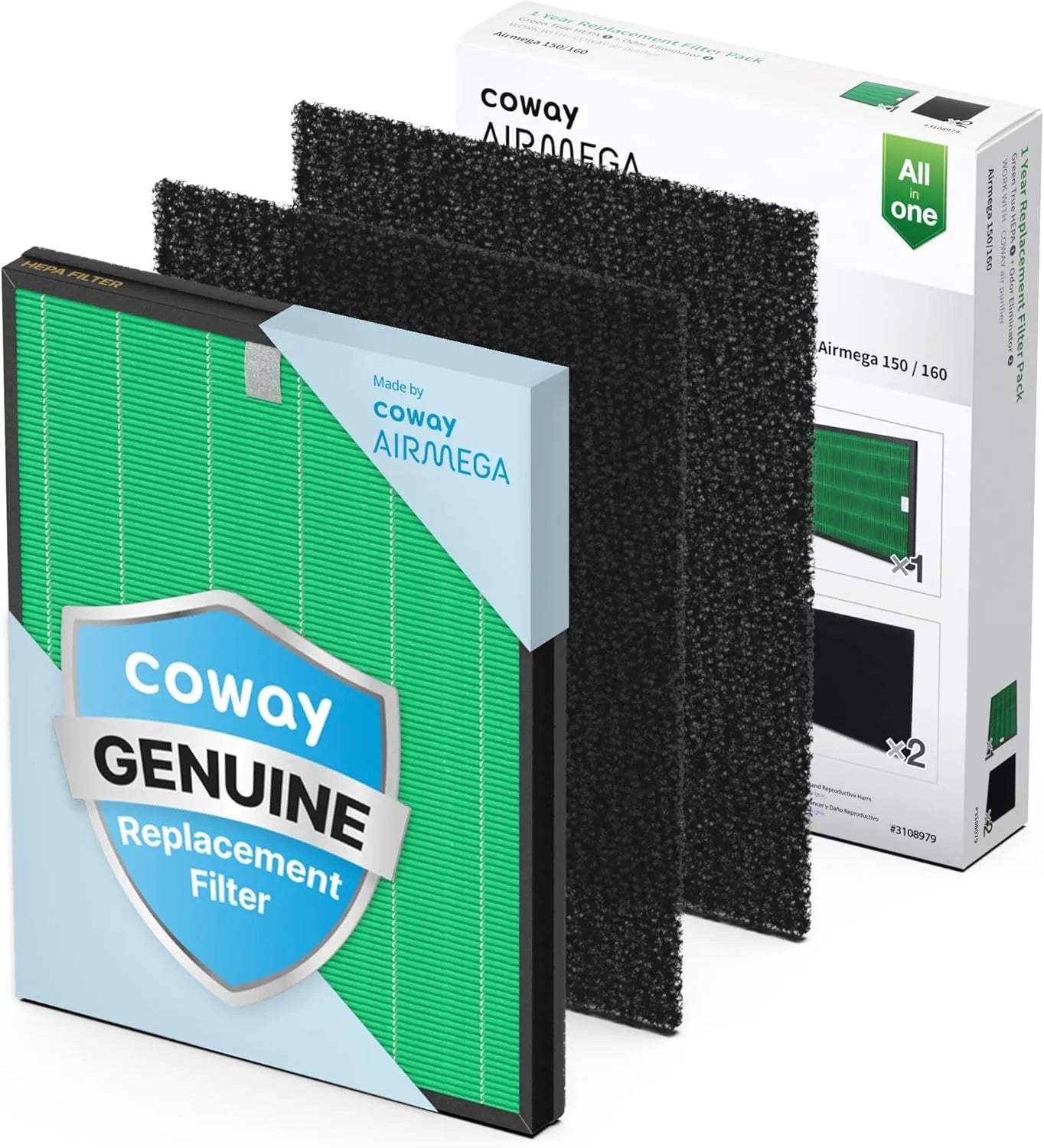 Coway Airmega 150 Air Purifier Replacement Filter Set